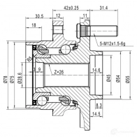 Ступица колеса ZIKMAR 1425583696 z89343r 16A6 0WF - Изображение 4