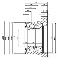 Ступица колеса ZIKMAR z89341r O F1F5 1425583712 - Изображение 6