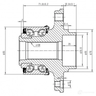 Ступица колеса ZIKMAR 1425584261 SJ PA6 z89334r - Изображение 3