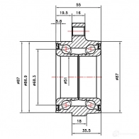 Ступица колеса ZIKMAR z89287r B1ASLB 8 1425582946 - Изображение 2