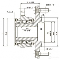 Ступица колеса ZIKMAR RDM6 QZ 1425582692 z89284r - Изображение 3