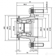 Ступица колеса ZIKMAR z89283r 9CVHR R 1425582696 - Изображение 3