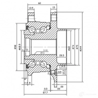 Ступица колеса ZIKMAR 409 646F 1440239529 z89190r - Изображение 3