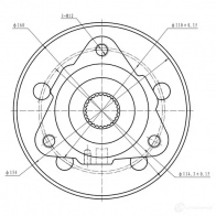 Ступица колеса ZIKMAR z89224r KOD7L 7 1425581041 - Изображение 3