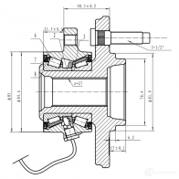 Ступица колеса ZIKMAR z89224r KOD7L 7 1425581041 - Изображение 4