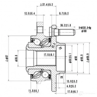 Ступица колеса ZIKMAR z89222r 4HI 5D 1440239533 - Изображение 3