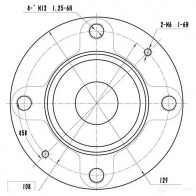 Ступица колеса ZIKMAR 5 DI8O z89218r 1440239539 - Изображение 4
