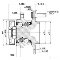 Ступица колеса ZIKMAR z89208r 1440239550 G8S LH - Изображение 3