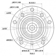 Ступица колеса ZIKMAR 1440239560 z89186r SY 9BM - Изображение 5