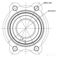 Ступица колеса ZIKMAR z89179r 00RD B 1425584280 - Изображение 5