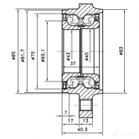 Ступица колеса ZIKMAR QS IAR 1425584294 z89177r - Изображение 4