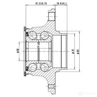 Ступица колеса ZIKMAR 1425584360 J8 YTNT z89170r - Изображение 3