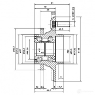 Ступица колеса ZIKMAR 1425582955 0N 5MA z89126r - Изображение 3