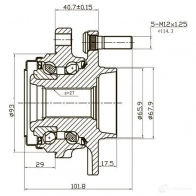 Ступица колеса ZIKMAR 1425582984 z89124r D 52MVQ - Изображение 3
