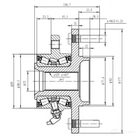 Ступица колеса ZIKMAR 7Q3 VQVA z89119r 1425583068 - Изображение 3