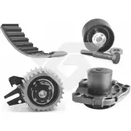 Водяной насос, помпа + комплект зубчатого ремня HUTCHINSON 2IDBZB KH 330WP72 1987000 I2J1 XE1
