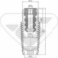 Пылезащитный комплект, амортизатор HUTCHINSON OT6 103 6WHKG1 KP012 1987470