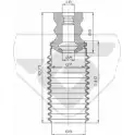 Пылезащитный комплект, амортизатор HUTCHINSON JAL4968 UPRE BCE KP059 1987517
