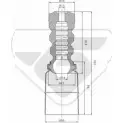 Пылезащитный комплект, амортизатор HUTCHINSON KP078 GFCOBW H8 KY032 Volkswagen Polo (6V5) 3 Универсал 1.4 16V 75 л.с. 1999 – 2001