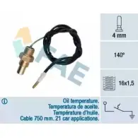 Датчик температуры масла FAE 1989808 8435050604922 35230 QSZ25 NW