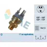Датчик вентилятора радиатора FAE 1990033 8435050606773 38140 ZS W8OAF