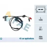 Датчик АБС FAE 78100 Volkswagen Passat (B5) 3 Седан 2.5 TDI 4motion 150 л.с. 2000 – 2005 8435050643419 J5Z 257