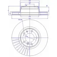 Тормозной диск CAR Bmw 7 (E38) 3 Седан 2.8 728 i. iL 193 л.с. 1995 – 2001 ref. IB: BW 41 1V 142.104 ref. RD: 3145