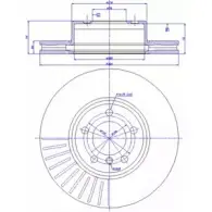 Тормозной диск CAR ref. RD: 1027 142.1065 ref. IB: BW 74 1V Bmw 6