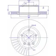 Тормозной диск CAR ref. IB: BW 79 1V 1993144 142.1070 ref. RD: 1032