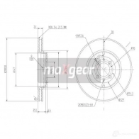 Тормозной диск MAXGEAR 2M N1E 190734max 2835941 - Изображение 2