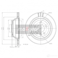 Тормозной диск MAXGEAR 9 U5K1AJ 2837404 191874