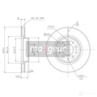 Тормозной диск MAXGEAR YW JHF 190761max 2836006 - Изображение 2