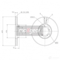 Тормозной диск MAXGEAR AWW 90C 190841max 2836196 - Изображение 2