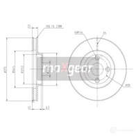 Тормозной диск MAXGEAR 2836396 4L49H1 5 190966max - Изображение 2