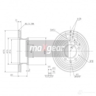 Тормозной диск MAXGEAR 2835930 A7FF N6Q 190730max - Изображение 2