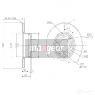 Тормозной диск MAXGEAR 190689 HJU UI 2835836