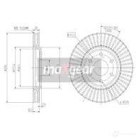 Тормозной диск MAXGEAR ENLPE R 2837282 191815