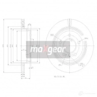 Тормозной диск MAXGEAR 5 FT6FB 2836105 190800max - Изображение 2