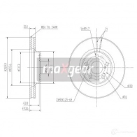 Тормозной диск MAXGEAR 2836399 J8S7M0 U 190967max - Изображение 2