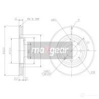 Тормозной диск MAXGEAR 190806 ST9I V 2836122 - Изображение 5