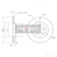 Тормозной диск MAXGEAR C6 3ON7Z 190916max 2836283 - Изображение 2