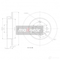 Тормозной диск MAXGEAR 2836080 529M BG 190791 - Изображение 2