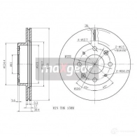 Тормозной диск MAXGEAR 190926max 2836308 Z 8D2C - Изображение 2
