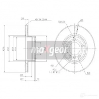 Тормозной диск MAXGEAR 7H FNPG 190692max 2835844 - Изображение 2