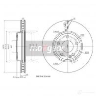 Тормозной диск MAXGEAR 1228280709 193209 9ZX X1S