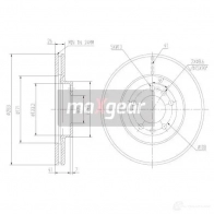 Тормозной диск MAXGEAR 191038max 2836557 HEKD S - Изображение 2