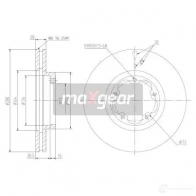 Тормозной диск MAXGEAR 2837045 I4R GXK 191333max - Изображение 2