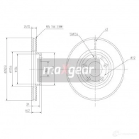 Тормозной диск MAXGEAR 2835996 190757max HV6 O9V - Изображение 2