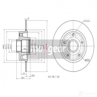 Тормозной диск MAXGEAR 2837530 191973 24E KY2 - Изображение 4