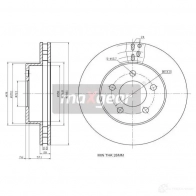 Тормозной диск MAXGEAR P6V 1K 192286 2837901
